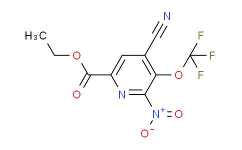 Ethyl 4-cyano-2-nitro-3-(trifluoromethoxy)pyridine-6-carboxylate