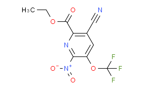 Ethyl 5-cyano-2-nitro-3-(trifluoromethoxy)pyridine-6-carboxylate