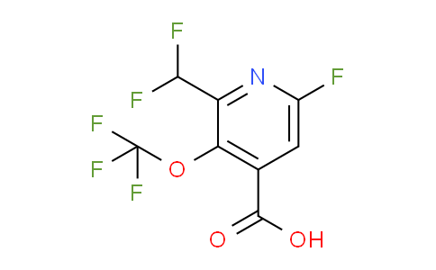 AM168344 | 1805973-95-8 | 2-(Difluoromethyl)-6-fluoro-3-(trifluoromethoxy)pyridine-4-carboxylic acid