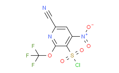 6-Cyano-4-nitro-2-(trifluoromethoxy)pyridine-3-sulfonyl chloride