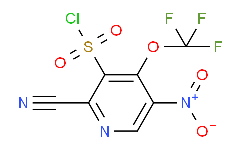 2-Cyano-5-nitro-4-(trifluoromethoxy)pyridine-3-sulfonyl chloride