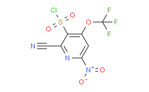 2-Cyano-6-nitro-4-(trifluoromethoxy)pyridine-3-sulfonyl chloride