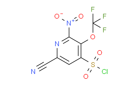 6-Cyano-2-nitro-3-(trifluoromethoxy)pyridine-4-sulfonyl chloride