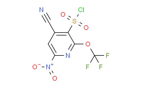 4-Cyano-6-nitro-2-(trifluoromethoxy)pyridine-3-sulfonyl chloride