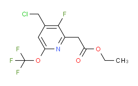 Ethyl 4-(chloromethyl)-3-fluoro-6-(trifluoromethoxy)pyridine-2-acetate