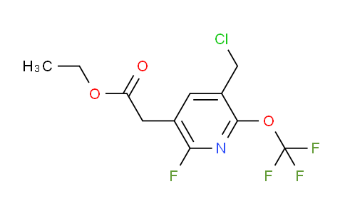 Ethyl 3-(chloromethyl)-6-fluoro-2-(trifluoromethoxy)pyridine-5-acetate