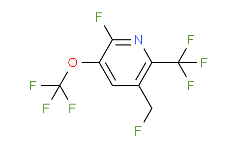 2-Fluoro-5-(fluoromethyl)-3-(trifluoromethoxy)-6-(trifluoromethyl)pyridine