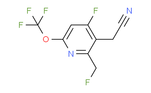 4-Fluoro-2-(fluoromethyl)-6-(trifluoromethoxy)pyridine-3-acetonitrile