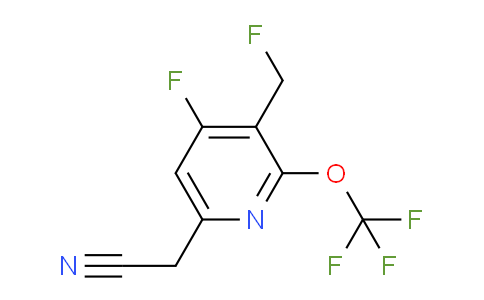 4-Fluoro-3-(fluoromethyl)-2-(trifluoromethoxy)pyridine-6-acetonitrile