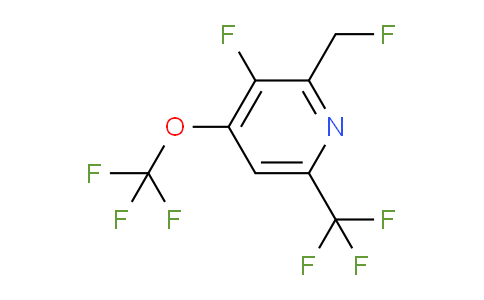 3-Fluoro-2-(fluoromethyl)-4-(trifluoromethoxy)-6-(trifluoromethyl)pyridine