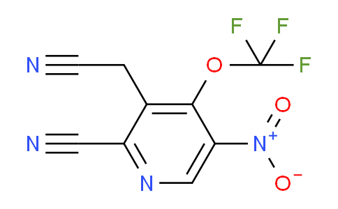 2-Cyano-5-nitro-4-(trifluoromethoxy)pyridine-3-acetonitrile