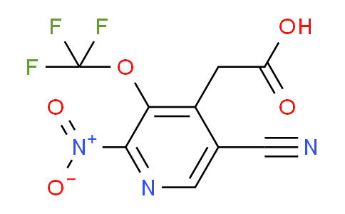 5-Cyano-2-nitro-3-(trifluoromethoxy)pyridine-4-acetic acid
