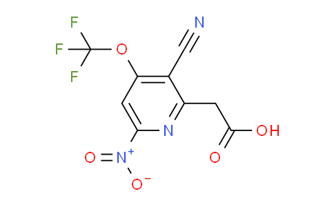 3-Cyano-6-nitro-4-(trifluoromethoxy)pyridine-2-acetic acid