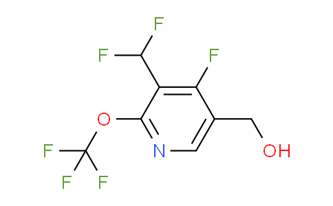3-(Difluoromethyl)-4-fluoro-2-(trifluoromethoxy)pyridine-5-methanol