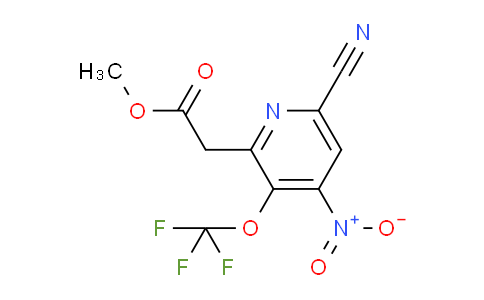 Methyl 6-cyano-4-nitro-3-(trifluoromethoxy)pyridine-2-acetate