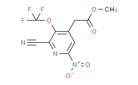 Methyl 2-cyano-6-nitro-3-(trifluoromethoxy)pyridine-4-acetate