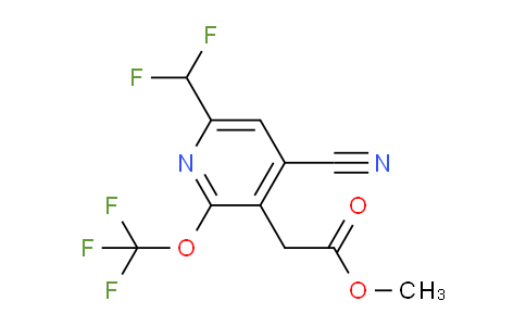 Methyl 4-cyano-6-(difluoromethyl)-2-(trifluoromethoxy)pyridine-3-acetate