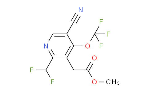 Methyl 5-cyano-2-(difluoromethyl)-4-(trifluoromethoxy)pyridine-3-acetate
