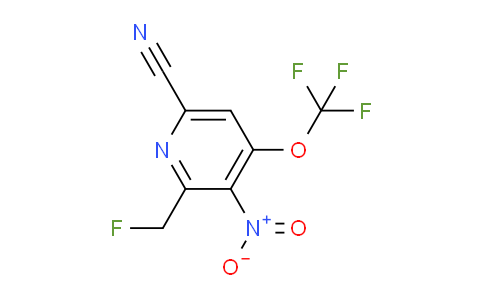 6-Cyano-2-(fluoromethyl)-3-nitro-4-(trifluoromethoxy)pyridine
