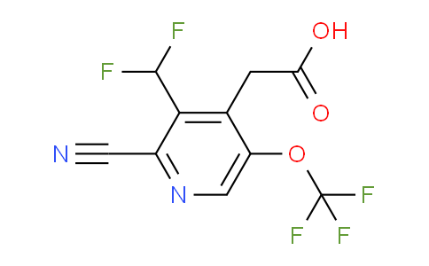 AM168550 | 1806718-48-8 | 2-Cyano-3-(difluoromethyl)-5-(trifluoromethoxy)pyridine-4-acetic acid