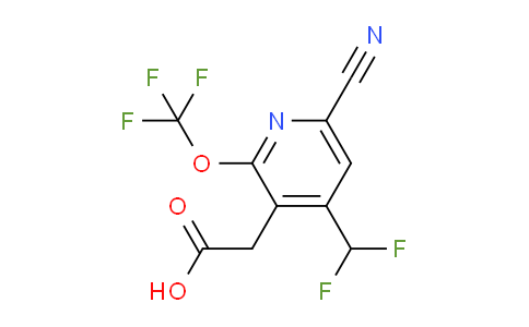 AM168557 | 1803683-23-9 | 6-Cyano-4-(difluoromethyl)-2-(trifluoromethoxy)pyridine-3-acetic acid