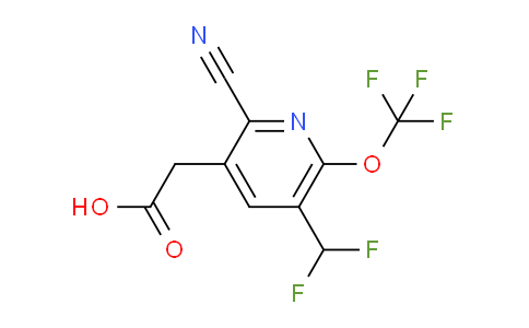 AM168561 | 1806075-13-7 | 2-Cyano-5-(difluoromethyl)-6-(trifluoromethoxy)pyridine-3-acetic acid