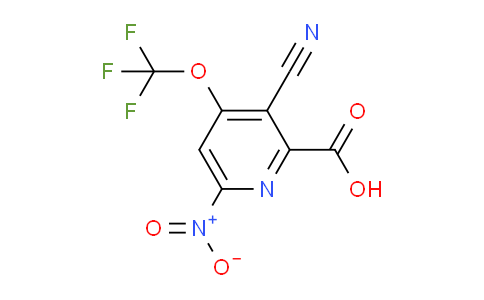3-Cyano-6-nitro-4-(trifluoromethoxy)pyridine-2-carboxylic acid