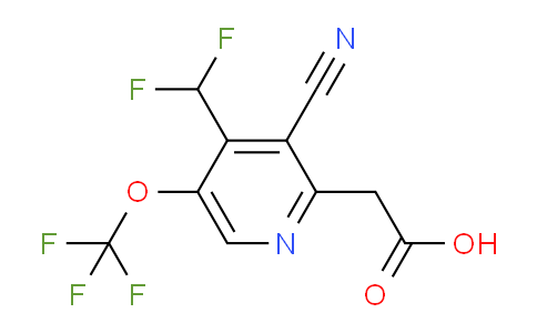 AM168569 | 1804739-87-4 | 3-Cyano-4-(difluoromethyl)-5-(trifluoromethoxy)pyridine-2-acetic acid