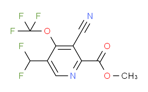 Methyl 3-cyano-5-(difluoromethyl)-4-(trifluoromethoxy)pyridine-2-carboxylate