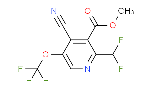 Methyl 4-cyano-2-(difluoromethyl)-5-(trifluoromethoxy)pyridine-3-carboxylate