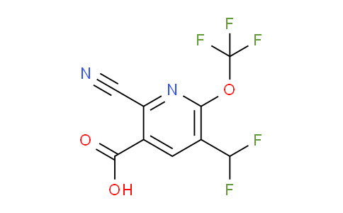 2-Cyano-5-(difluoromethyl)-6-(trifluoromethoxy)pyridine-3-carboxylic acid