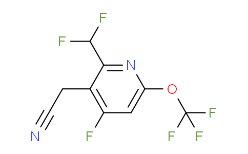 2-(Difluoromethyl)-4-fluoro-6-(trifluoromethoxy)pyridine-3-acetonitrile