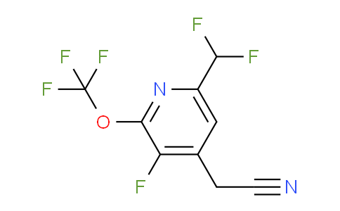 6-(Difluoromethyl)-3-fluoro-2-(trifluoromethoxy)pyridine-4-acetonitrile
