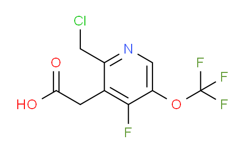 2-(Chloromethyl)-4-fluoro-5-(trifluoromethoxy)pyridine-3-acetic acid