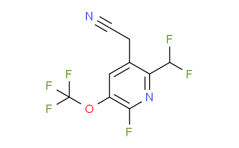 2-(Difluoromethyl)-6-fluoro-5-(trifluoromethoxy)pyridine-3-acetonitrile