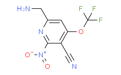 6-(Aminomethyl)-3-cyano-2-nitro-4-(trifluoromethoxy)pyridine