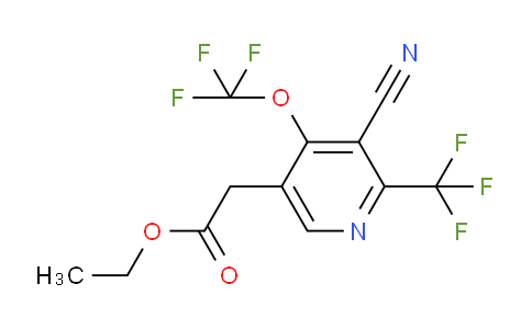 AM168708 | 1804300-70-6 | Ethyl 3-cyano-4-(trifluoromethoxy)-2-(trifluoromethyl)pyridine-5-acetate