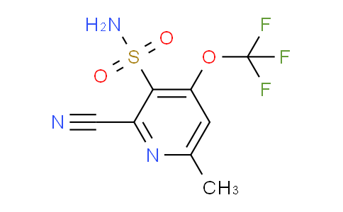 2-Cyano-6-methyl-4-(trifluoromethoxy)pyridine-3-sulfonamide