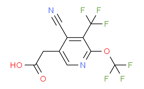 AM168744 | 1804298-84-7 | 4-Cyano-2-(trifluoromethoxy)-3-(trifluoromethyl)pyridine-5-acetic acid