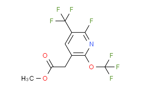 Methyl 2-fluoro-6-(trifluoromethoxy)-3-(trifluoromethyl)pyridine-5-acetate