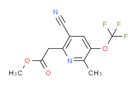 AM168796 | 1806216-82-9 | Methyl 5-cyano-2-methyl-3-(trifluoromethoxy)pyridine-6-acetate