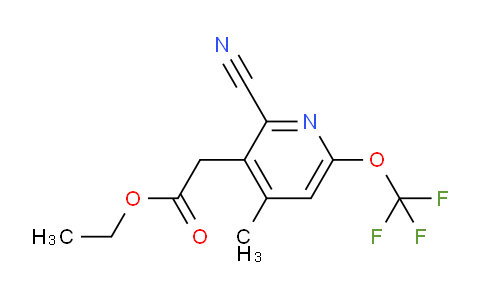AM168804 | 1803620-77-0 | Ethyl 2-cyano-4-methyl-6-(trifluoromethoxy)pyridine-3-acetate