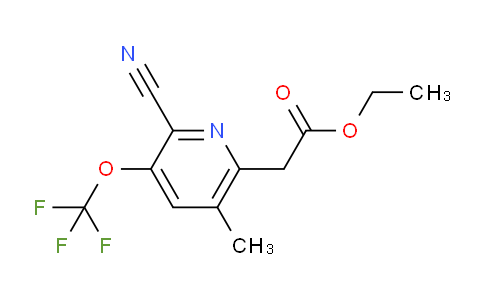 AM168808 | 1806076-09-4 | Ethyl 2-cyano-5-methyl-3-(trifluoromethoxy)pyridine-6-acetate