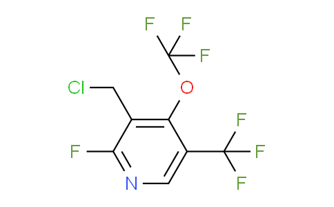 3-(Chloromethyl)-2-fluoro-4-(trifluoromethoxy)-5-(trifluoromethyl)pyridine