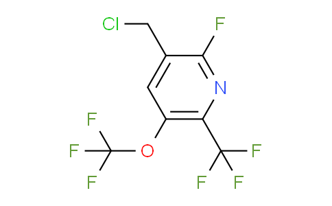 3-(Chloromethyl)-2-fluoro-5-(trifluoromethoxy)-6-(trifluoromethyl)pyridine