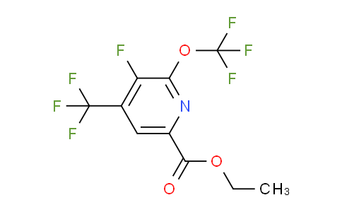 AM168878 | 1806156-74-0 | Ethyl 3-fluoro-2-(trifluoromethoxy)-4-(trifluoromethyl)pyridine-6-carboxylate