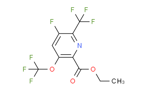 AM168882 | 1804314-29-1 | Ethyl 3-fluoro-5-(trifluoromethoxy)-2-(trifluoromethyl)pyridine-6-carboxylate