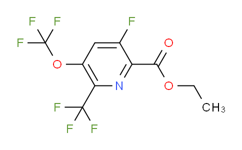Ethyl 3-fluoro-5-(trifluoromethoxy)-6-(trifluoromethyl)pyridine-2-carboxylate