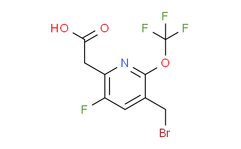 3-(Bromomethyl)-5-fluoro-2-(trifluoromethoxy)pyridine-6-acetic acid