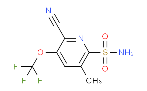 2-Cyano-5-methyl-3-(trifluoromethoxy)pyridine-6-sulfonamide